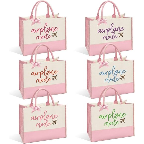 Airplane Mode Women’s Canvas Tote Bag Travel Gift Stylish Practical